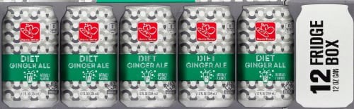 slide 1 of 1, Harris Teeter Soda - Diet Ginger Ale - 12 ct; 12 oz, 12 ct; 12 oz