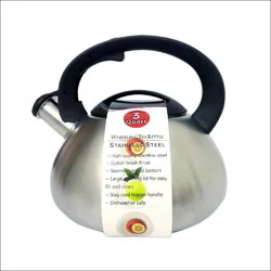 Culinary Edge 3.0 qt Stainless Steel Whistling Tea Kettle