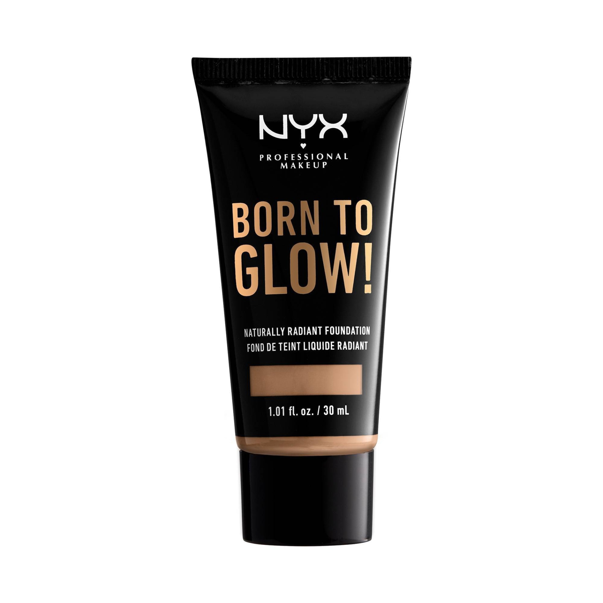 slide 1 of 1, NYX Professional Makeup Born To Glow Radiant Foundation Classic Tan, 1.01 fl oz