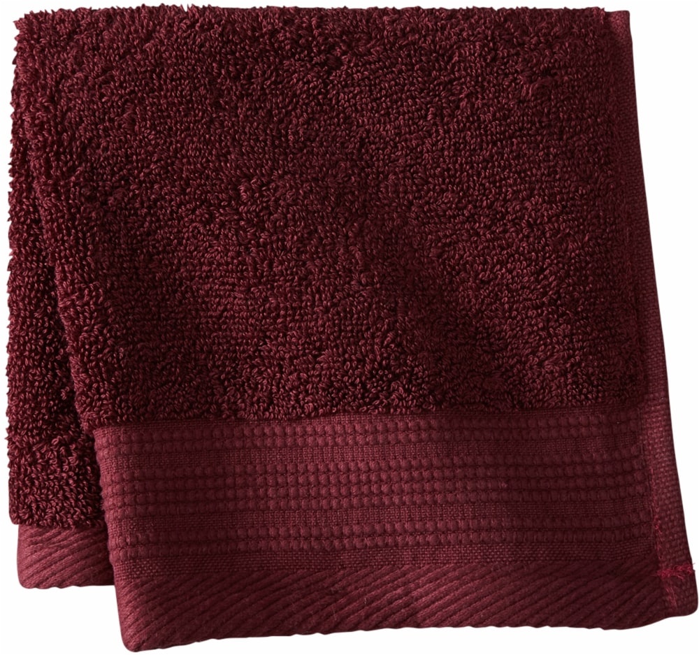 slide 1 of 1, Modavari Pima Pinstripe Washcloth - Fig, 1 ct