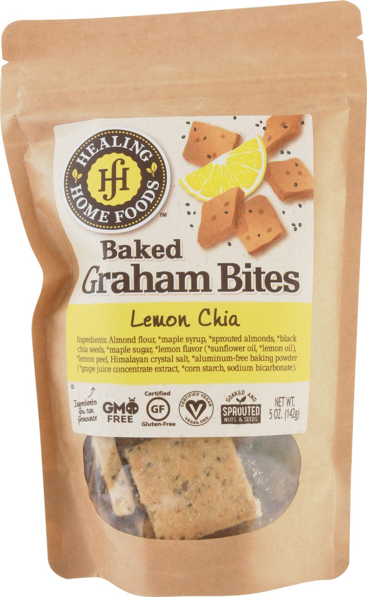 slide 6 of 9, Healing Home Foods Lemon Chia Baked Graham Bites 5 oz Stand Pack, 5 oz