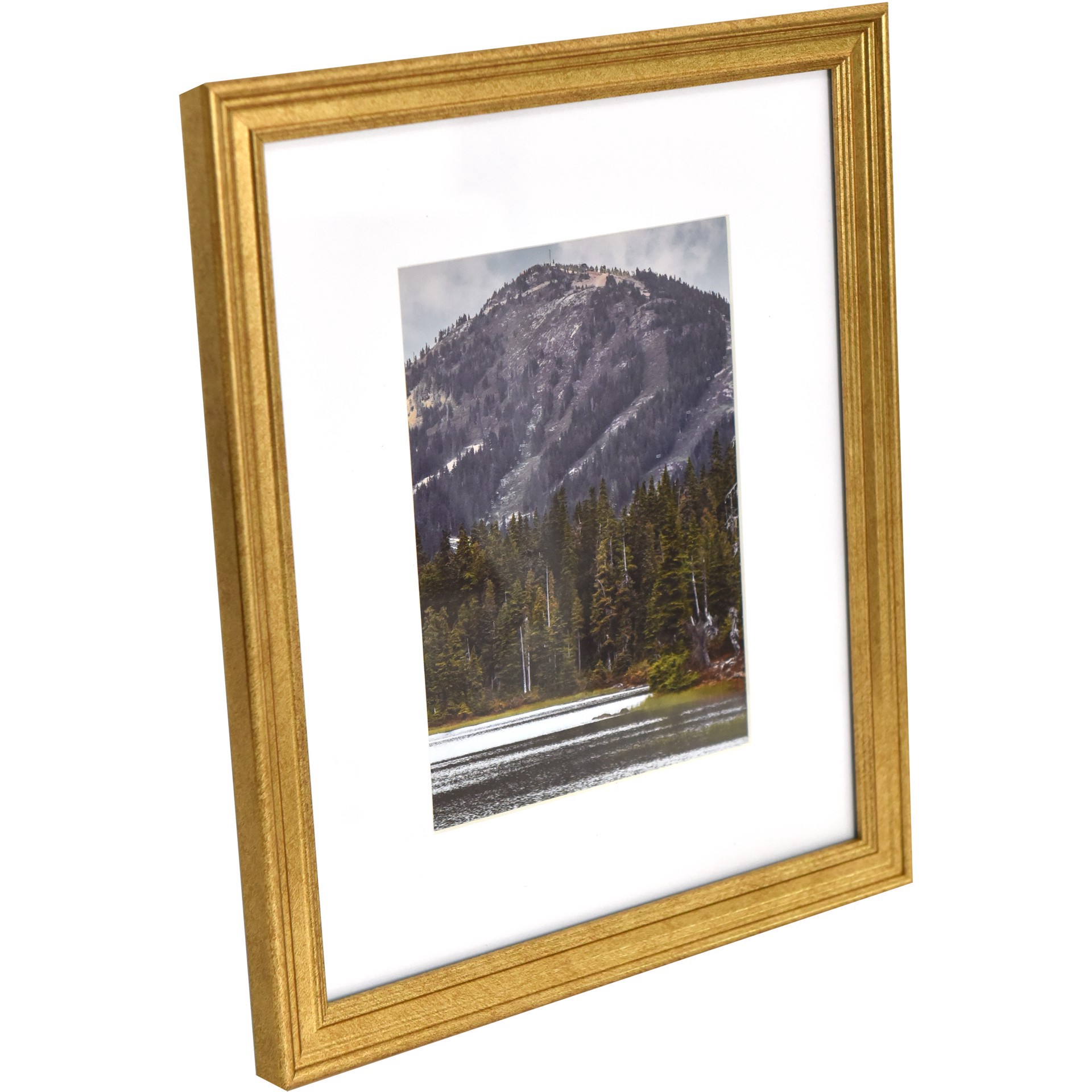 slide 2 of 7, 3 Pack Gallery Gold Frame With Mat By Studio Decor, 3 ct