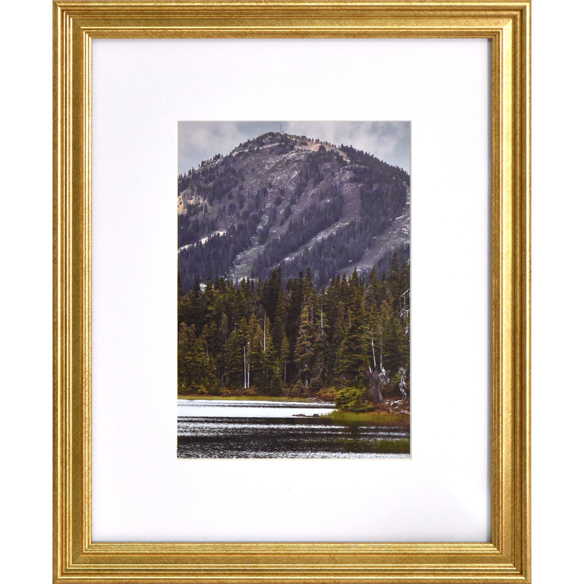 slide 3 of 7, 3 Pack Gallery Gold Frame With Mat By Studio Decor, 3 ct
