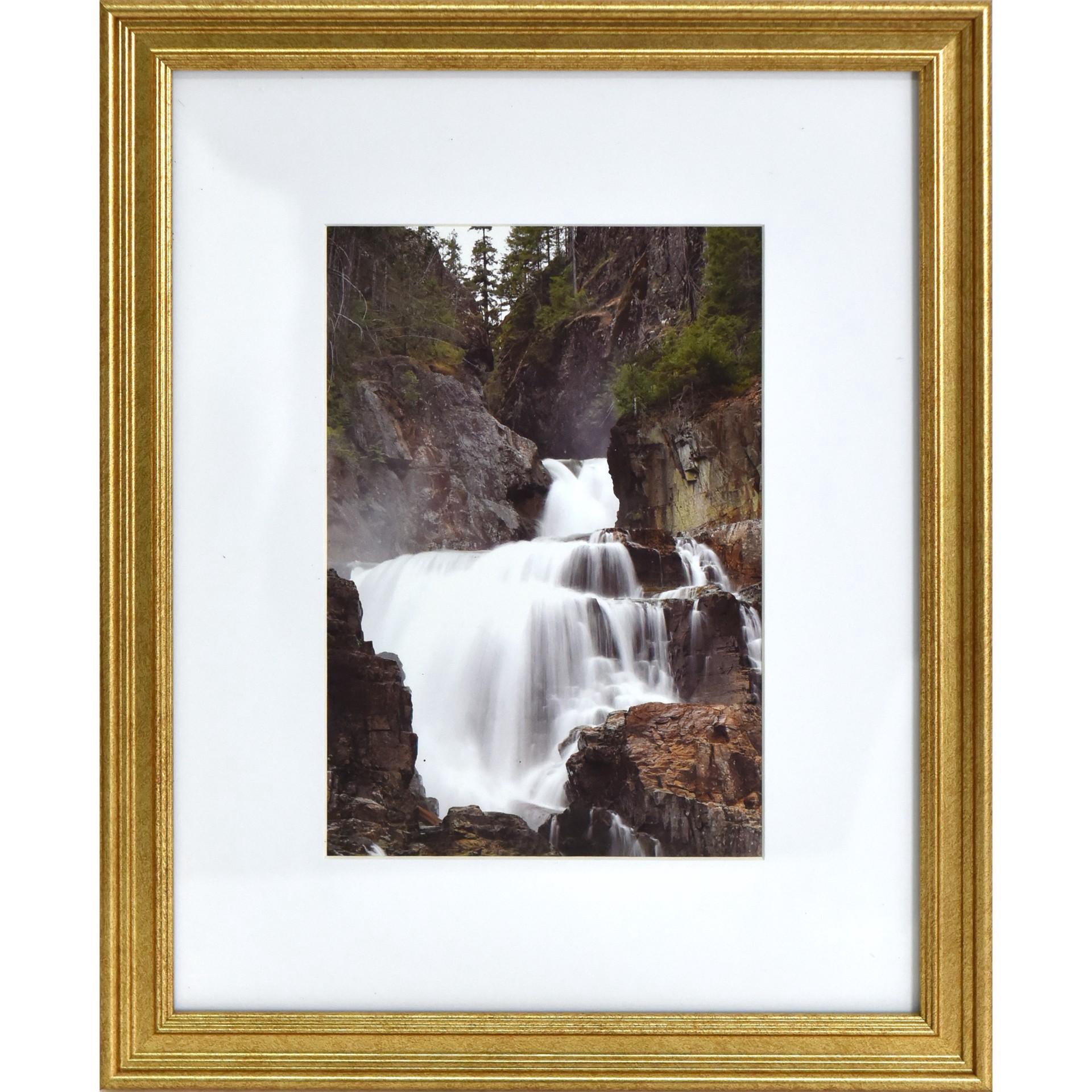 slide 4 of 7, 3 Pack Gallery Gold Frame With Mat By Studio Decor, 3 ct