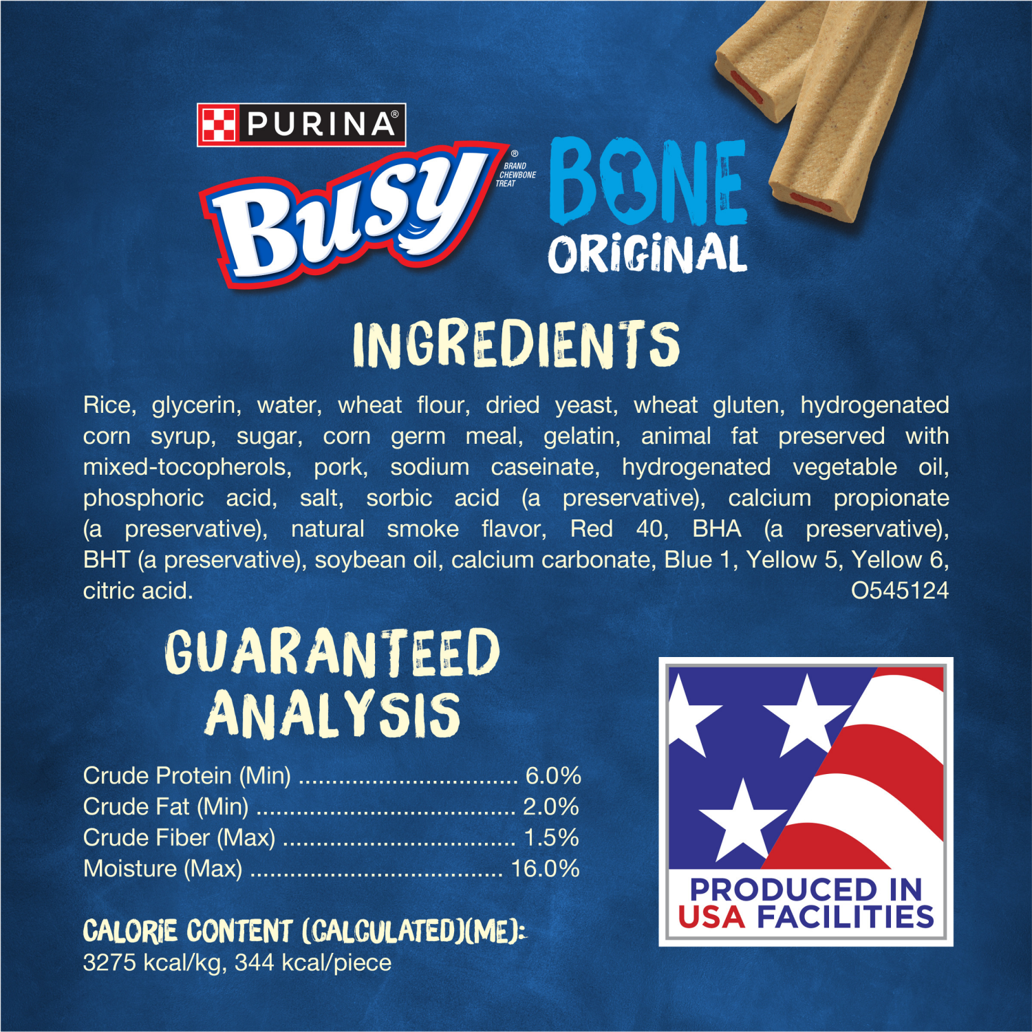 slide 8 of 8, Busy Purina Busy Bone Adult Dog Chew Bone Treats, Original - 2 ct. Pouch, 2 ct