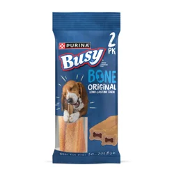 Busy Purina Busy Bone Adult Dog Chew Bone Treats, Original - 2 ct. Pouch