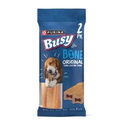 Busy Purina Busy Bone Adult Dog Chew Bone Treats, Original - 2 ct. Pouch