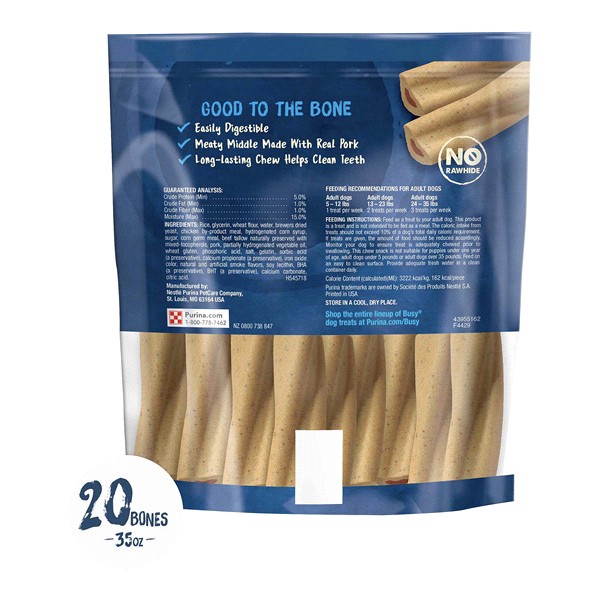 slide 25 of 29, Purina Busy Bone Tiny Chewy Dog Treats - 20ct, 35 oz