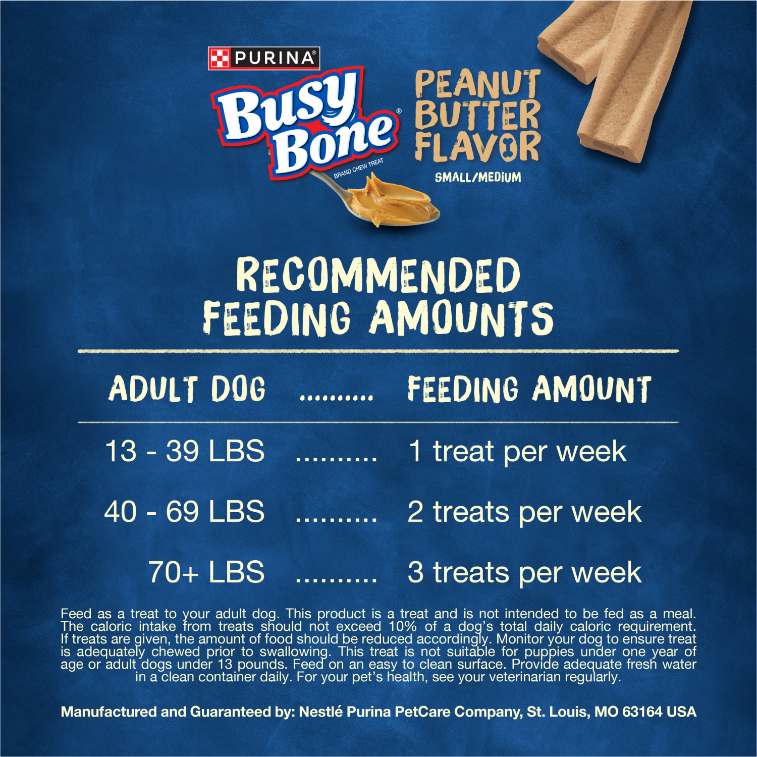 slide 8 of 8, Purina Busy Bone Adult Dog Chew Bone Treats, Peanut Butter - 2 ct. Pouch, 2 ct