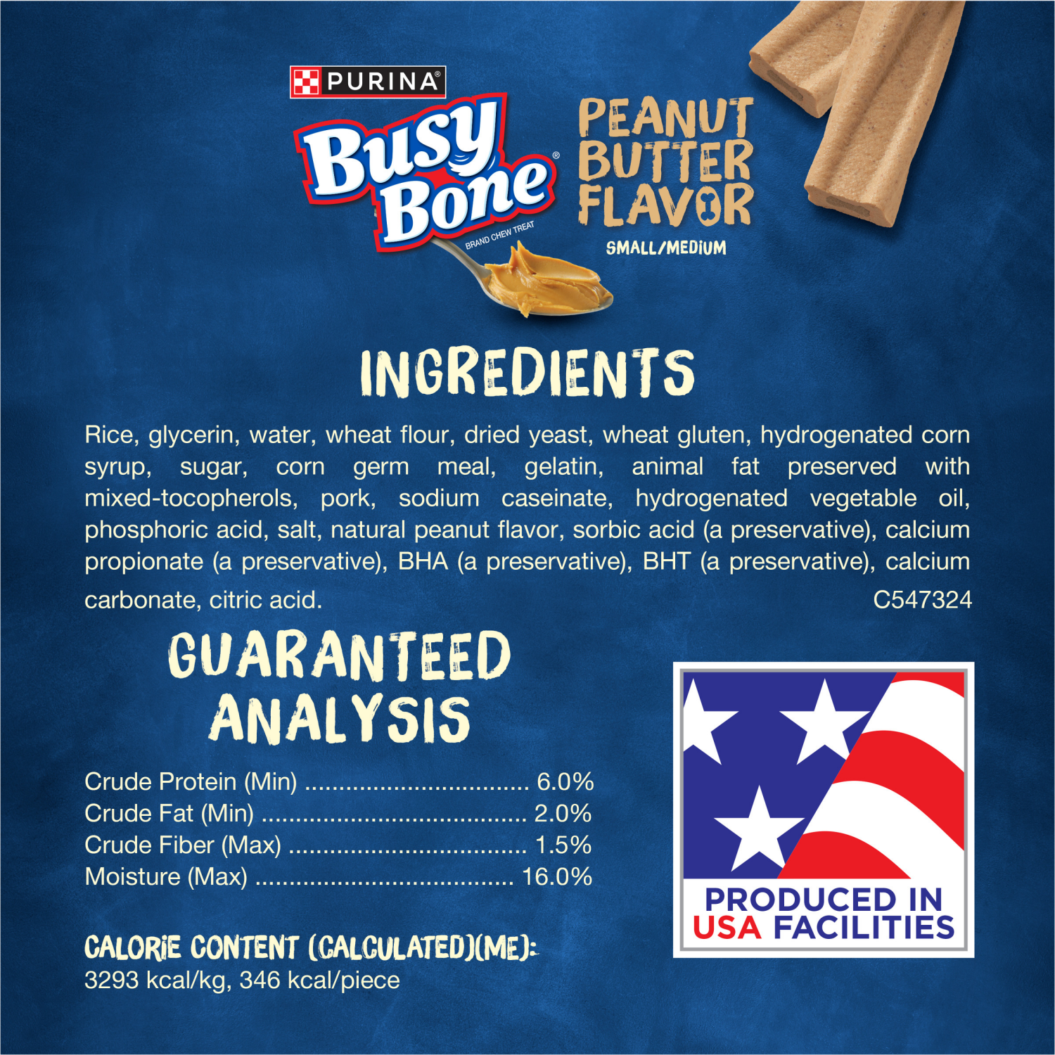 slide 8 of 8, Busy Bone 10 Pack Small/Medium Peanut Butter Flavor Dog Treats 10 ea, 10 ct