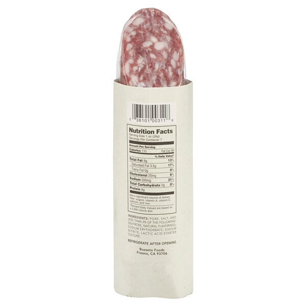 slide 5 of 5, Busseto Foods Busseto Gentile Dry Salami, 7 oz