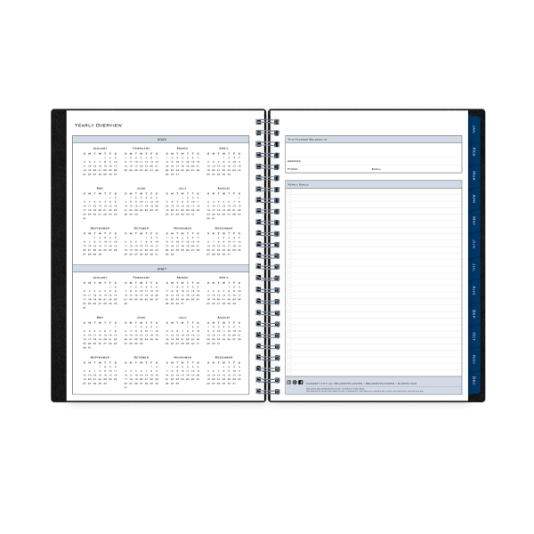 slide 4 of 8, Blue Sky 2026 Blue Sky Weekly/Monthly Planner, 5-7/8"" x 8-5/8"", Passages/Solid Black, January To December, 152940, 1 ct