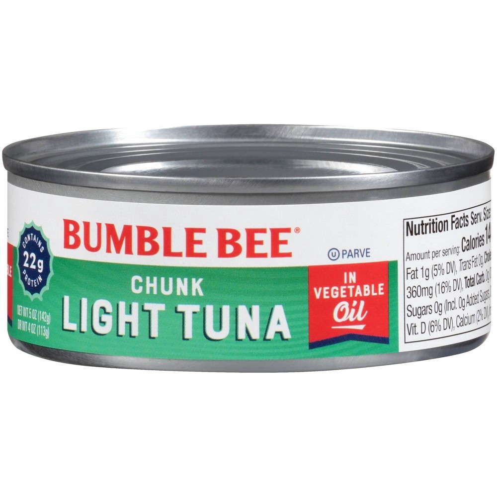 slide 2 of 4, Bumble Bee Chunk Lite Tuna in Vegetable Oil, 5 oz