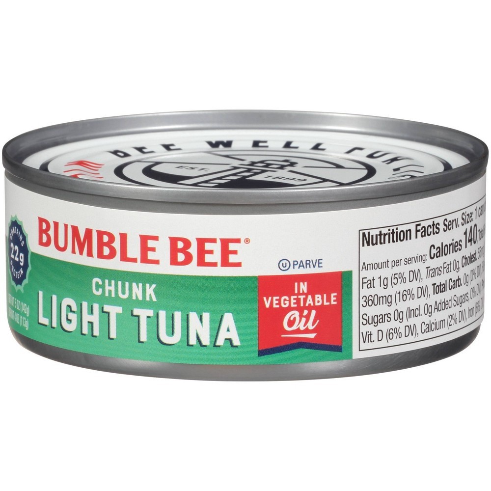 slide 4 of 4, Bumble Bee Chunk Lite Tuna in Vegetable Oil, 5 oz