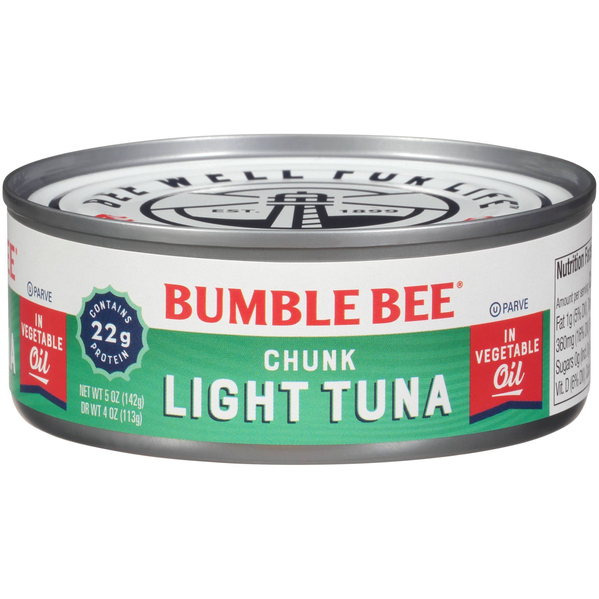 slide 1 of 4, Bumble Bee Chunk Lite Tuna in Vegetable Oil, 5 oz