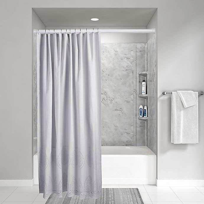 slide 1 of 1, Wamsutta Vintage Eyelet Shower Curtain - Grey, 72 in x 96 in