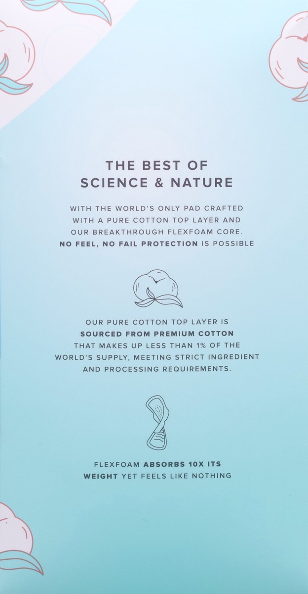 slide 6 of 12, Always Heavy Flow Pure Cotton Unscented Pads Size 2 34 ea, Size 2
