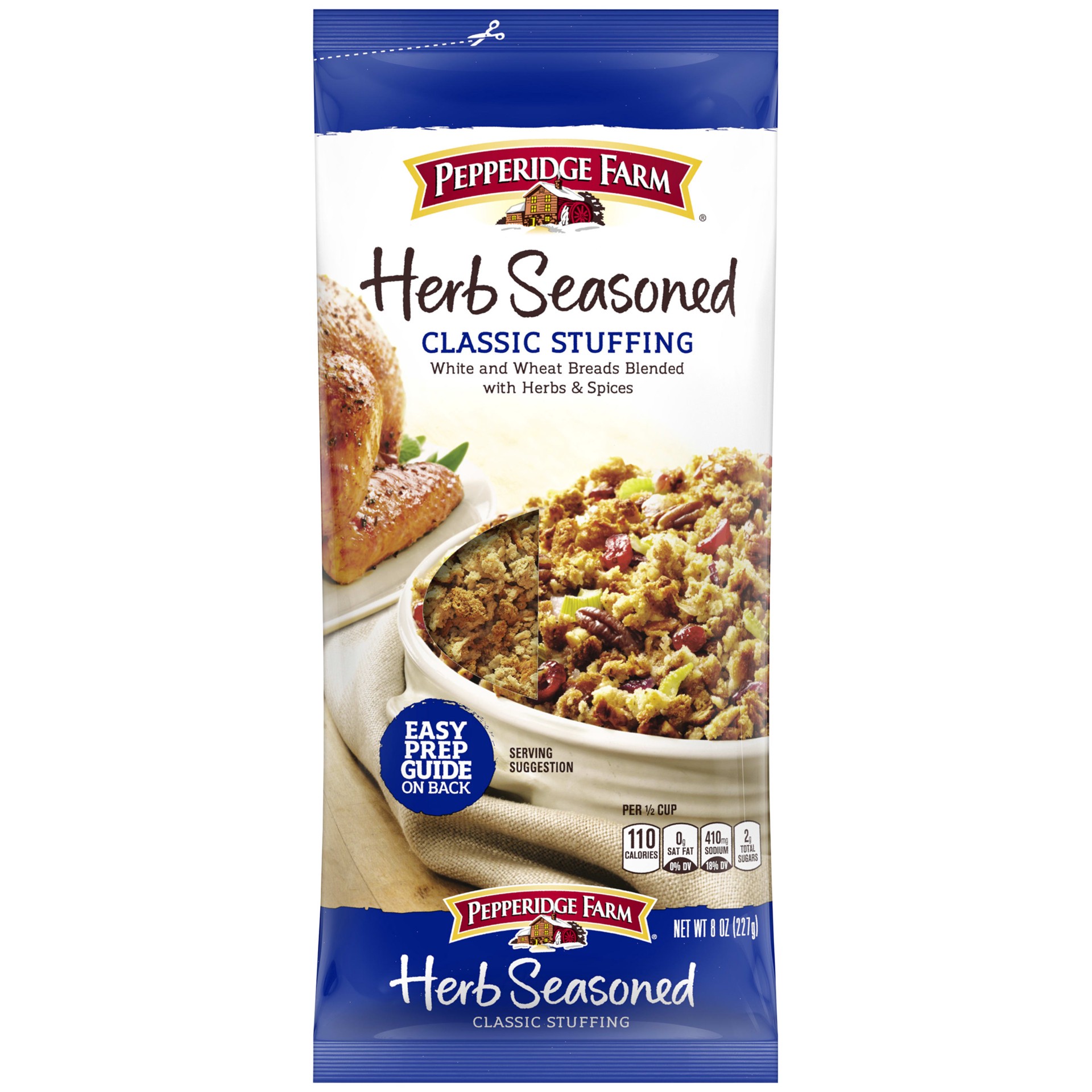 slide 1 of 5, Pepperidge Farm Herb Seasoned Classic Stuffing, 8 oz. Bag, 8 oz