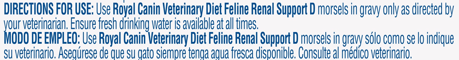 slide 7 of 7, Royal Canin Feline Veterinary Exclusive Renal Support D Morsels in Gravy Wet Cat, 3 oz
