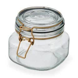 Kamenstein Preserve Clamp Jar Black 16.9 oz