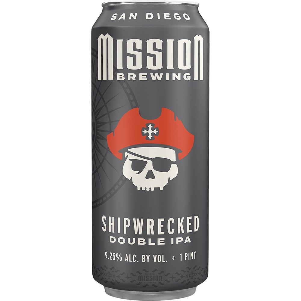 slide 1 of 1, Mission Brewing Double IPA Shipwrecked Beer 4 - 1 pt Cans, 4 ct; 16 oz