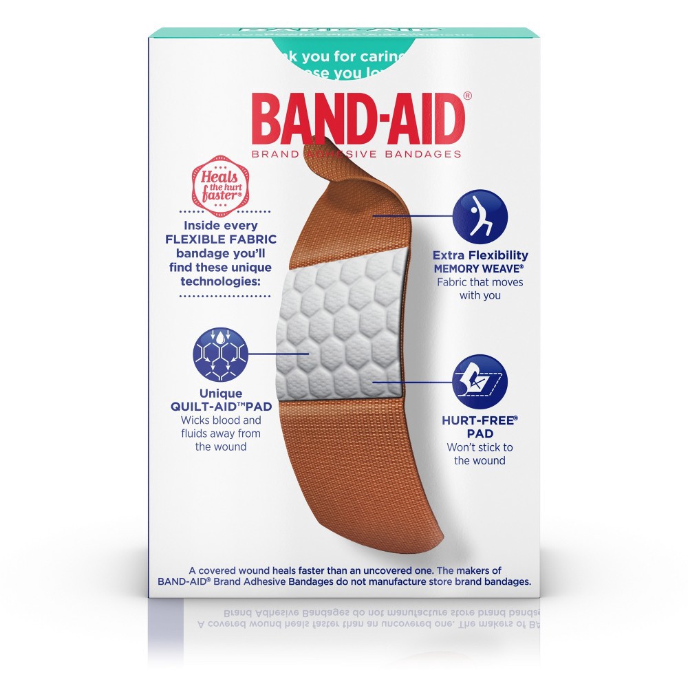 BAND-AID Flexible Fabric Brand Adhesive Bandages - 30ct 30 Ct | Shipt