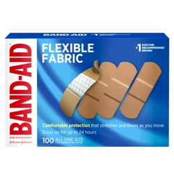 BAND-AID Flexible Fabric Bandages 100 ea