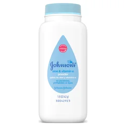 JOHNSON'S Aloe & Vitamin E Powder 1.5 Oz (42 g)