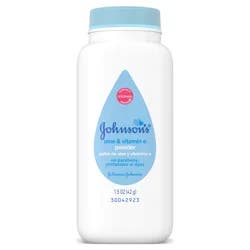 JOHNSON'S Aloe & Vitamin E Powder 1.5 Oz (42 g)