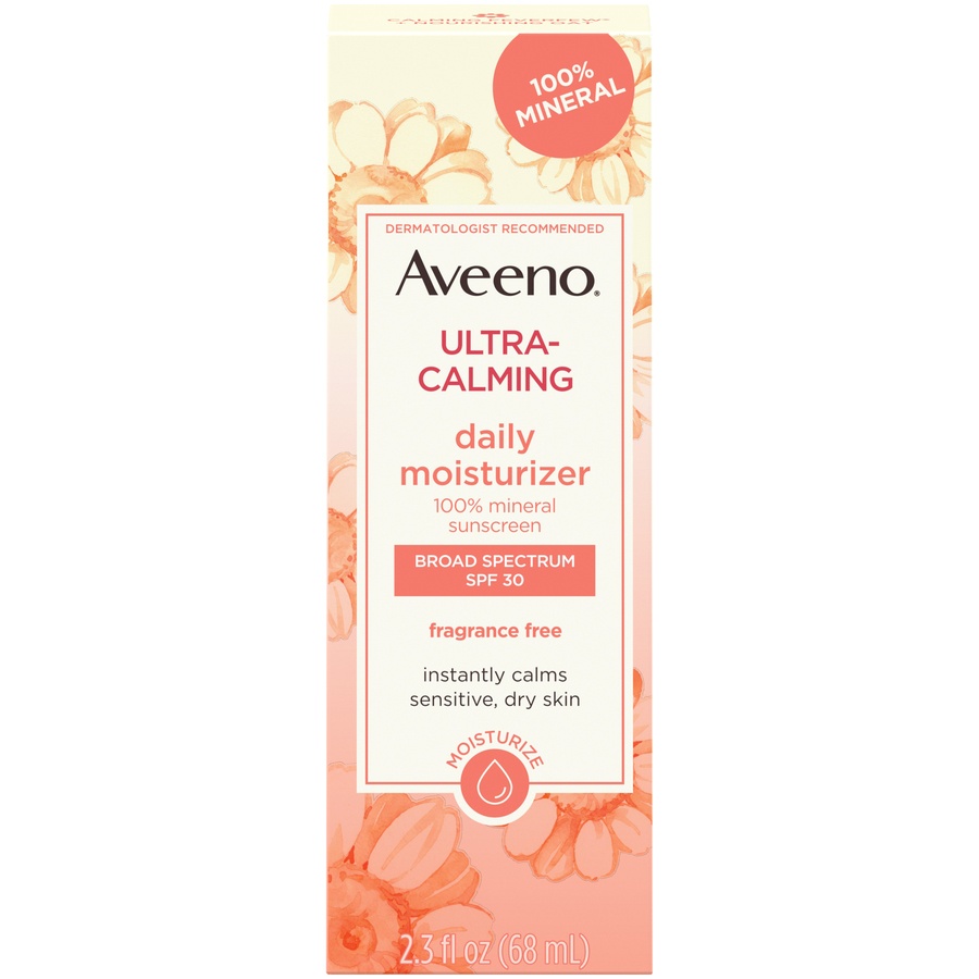 slide 1 of 11, Aveeno Ultra-Calming Daily Facial Moisturizer - SPF, 30 x 2.3 fl oz