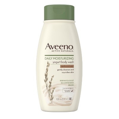 slide 1 of 8, Aveeno Daily Moisturizing Yogurt Body Wash, 18 oz