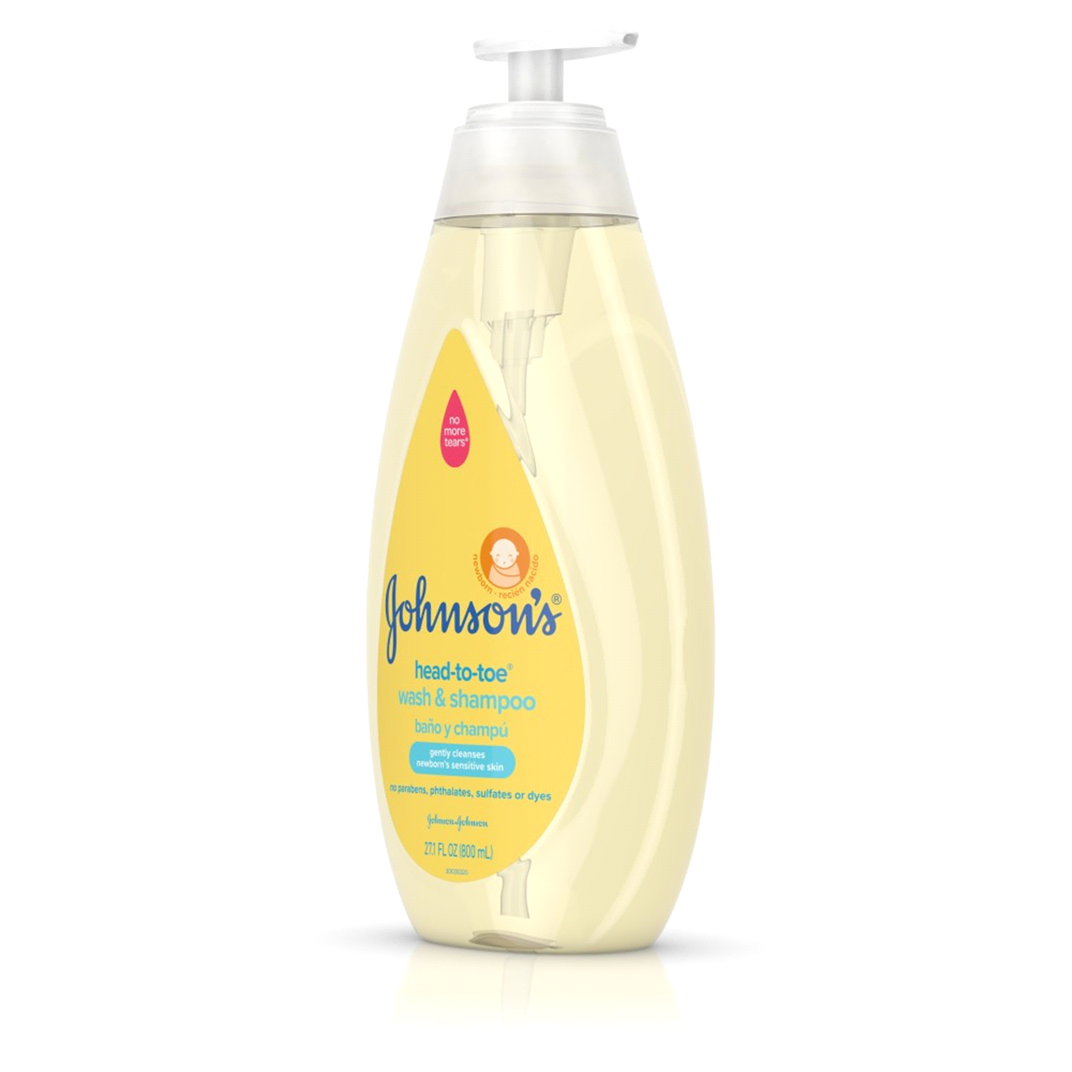 slide 2 of 4, Johnson's Head-To-Toe Gentle Baby Body Wash & Shampoo For Sensitive Skin - 27.1 fl oz, 27.1 fl oz