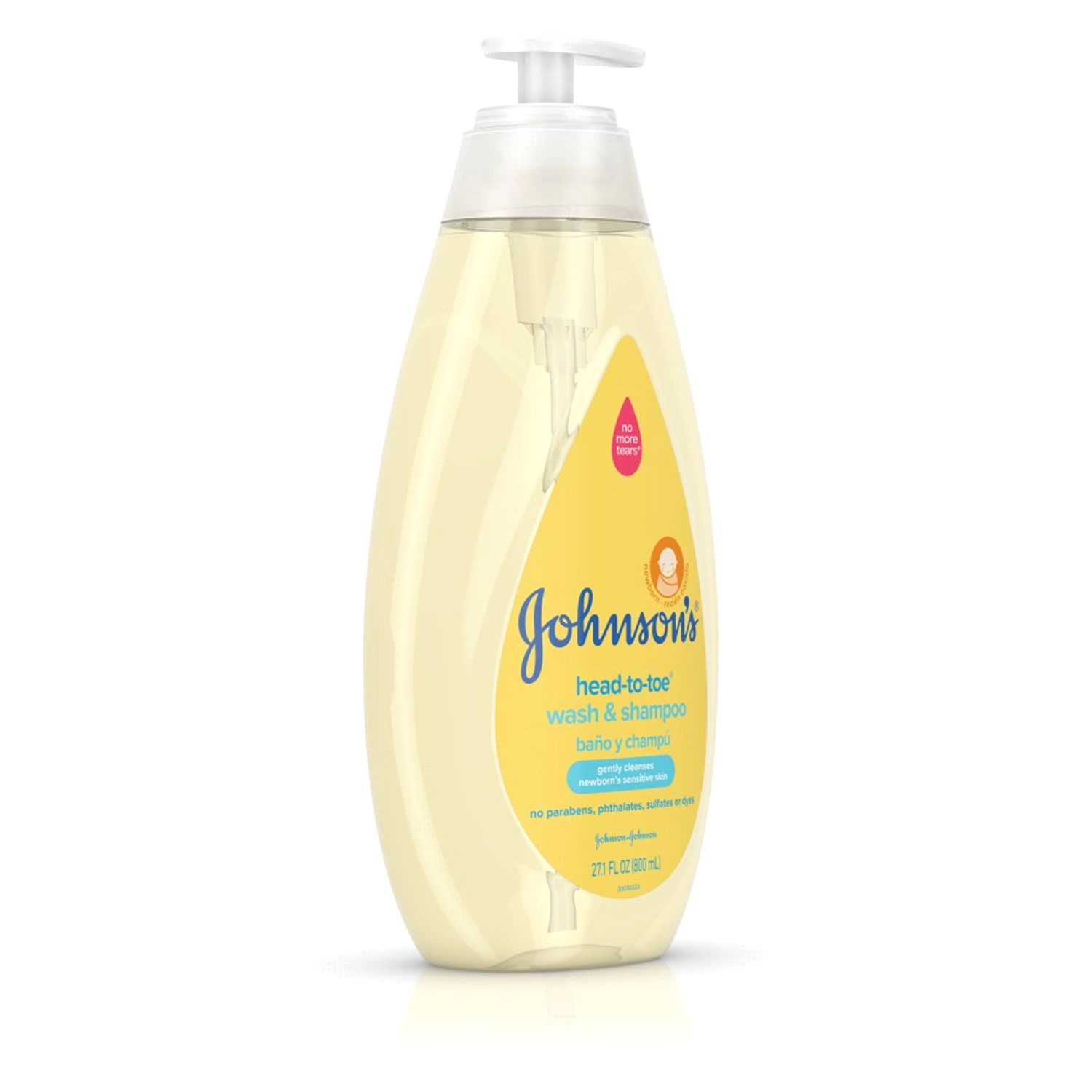 slide 3 of 4, Johnson's Head-To-Toe Gentle Baby Body Wash & Shampoo For Sensitive Skin - 27.1 fl oz, 27.1 fl oz