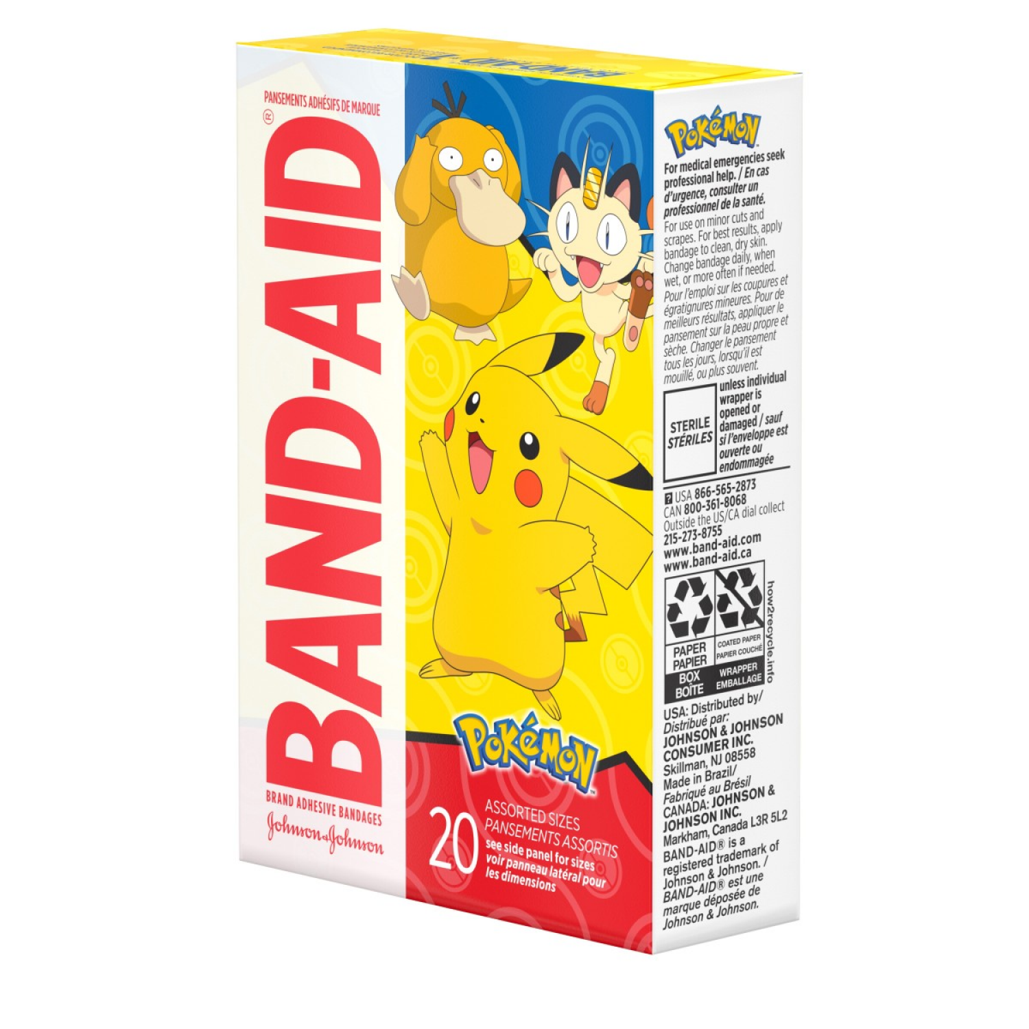 slide 3 of 4, BAND-AID Bandaid Pokemon Bandages, 20 ct