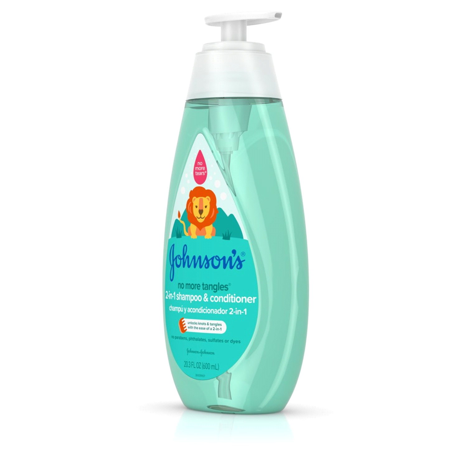 slide 4 of 4, Johnson's No More Tangles 2-In-1 Shampoo & Conditioner 20.3 fl oz, 20.3 fl oz
