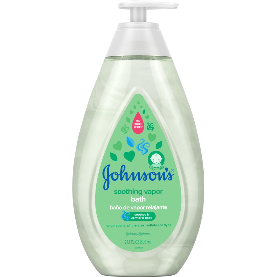 slide 1 of 6, Johnson's Soothing Vapor Bath, 27.1 fl oz; 800 ml