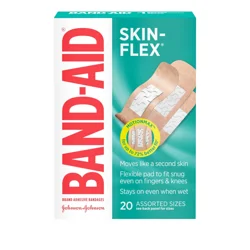 BAND-AID Brand Skin-Flex Adhesive Bandages, Assorted, 20 Count