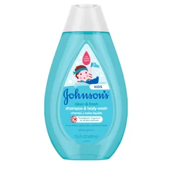 Johnson's Clean & Fresh Kids' 2-in-1 Shampoo & Body Wash, 13.6 fl. oz