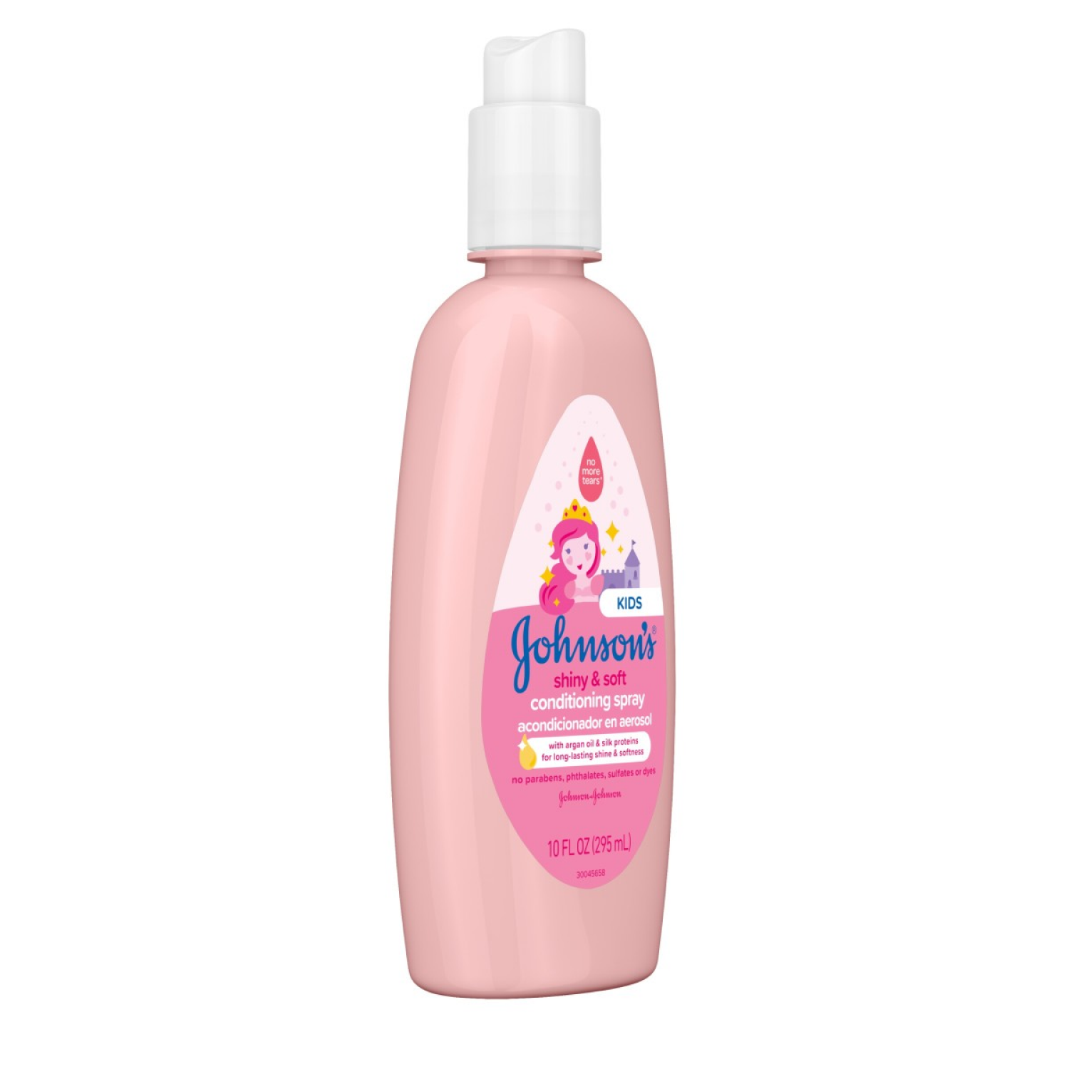 slide 4 of 4, Johnson's Shiny & Soft Tear-Free Kids' Conditioning Spray, 10 fl. oz, 10 fl oz