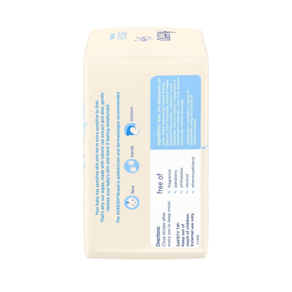 slide 6 of 11, Aveeno Baby Sensitive All Over Wipes, 3 ct