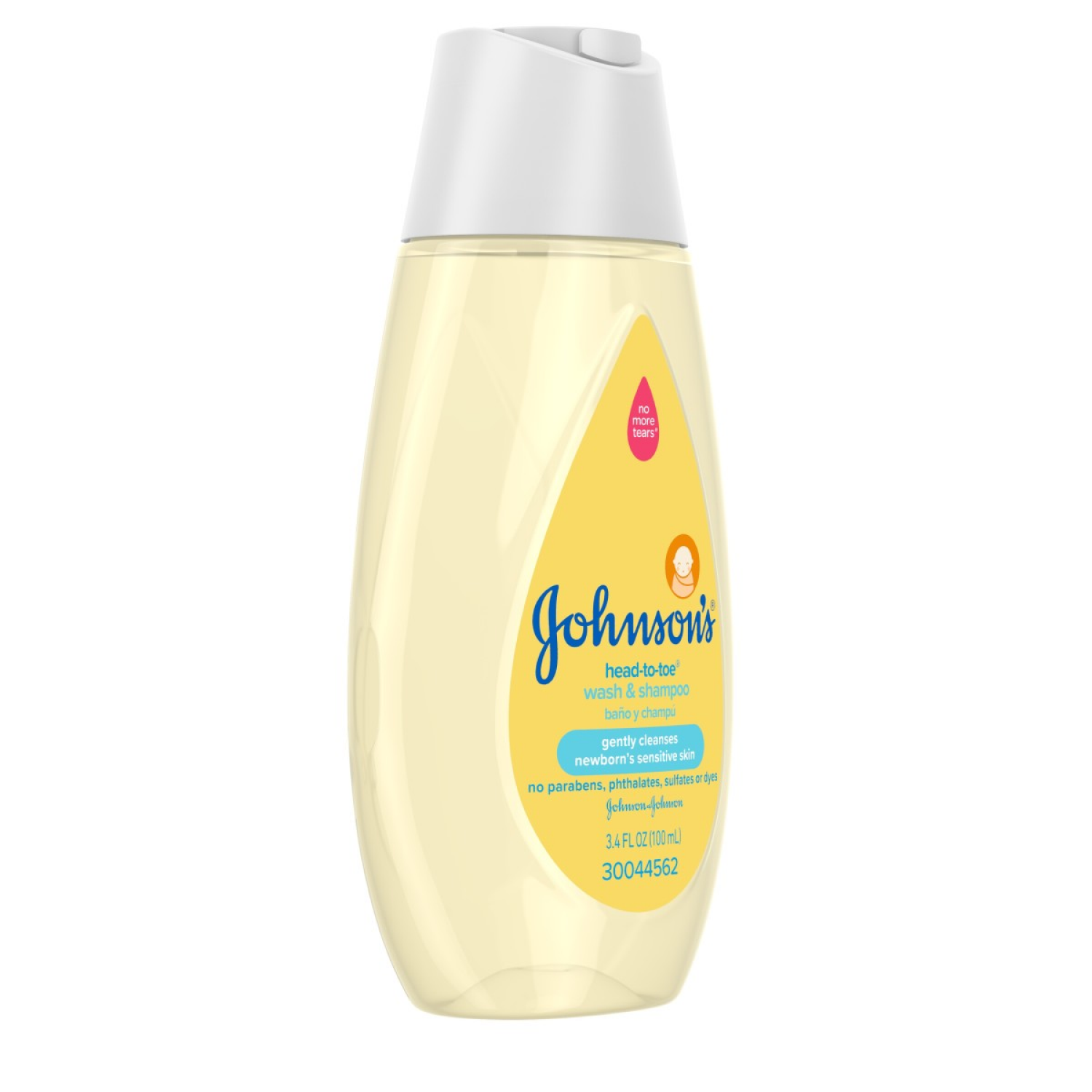 slide 4 of 4, Johnson's Head-to-Toe Newborn Wash & Shampoo 3.4 oz, 3.4 oz