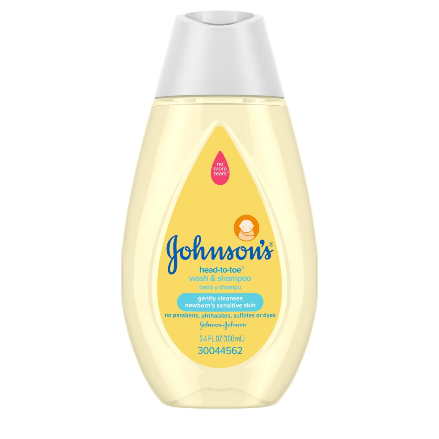 slide 1 of 4, Johnson's Head-to-Toe Newborn Wash & Shampoo 3.4 oz, 3.4 oz
