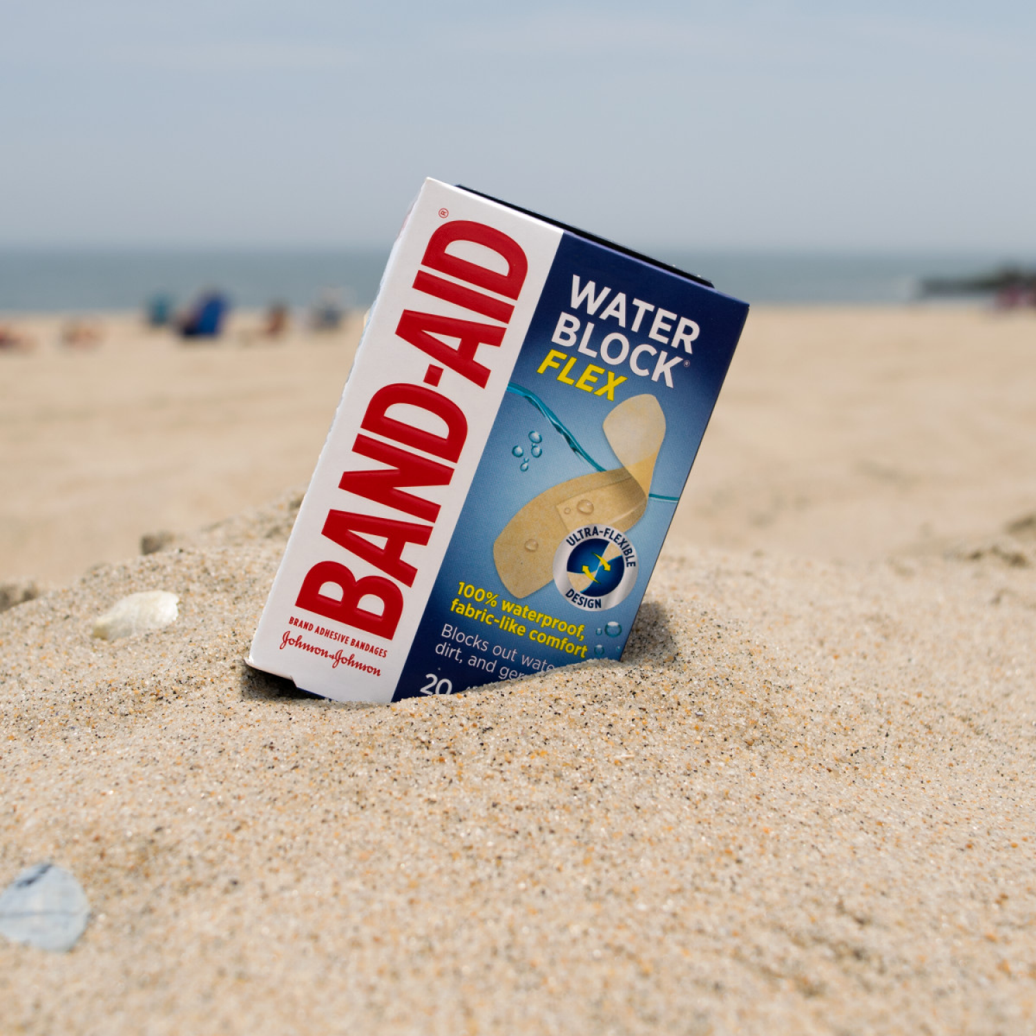 slide 5 of 8, BAND-AID Water Block Flex Adhesive Bandages, All One Size, 20 ct, 20 ct