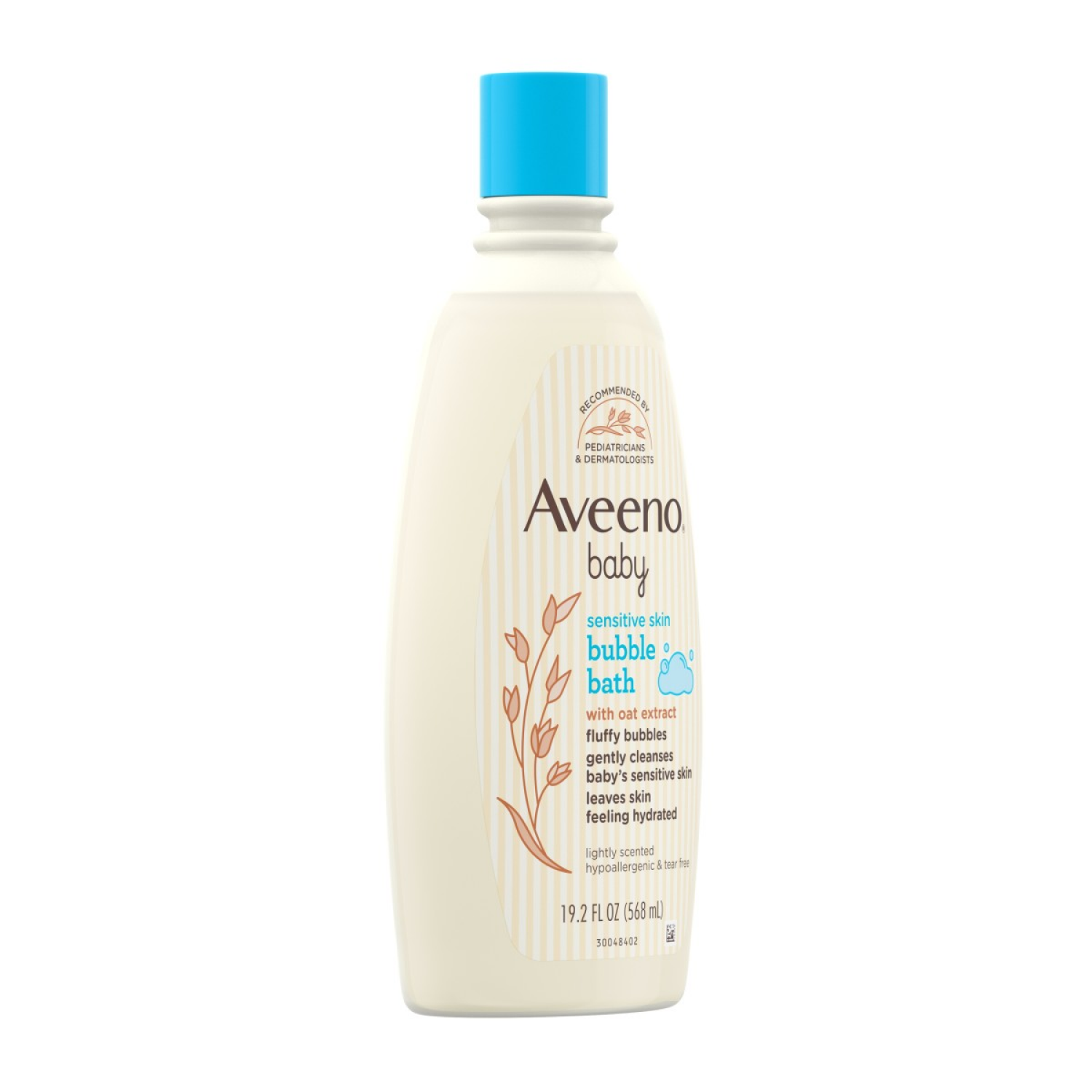 slide 5 of 6, Aveeno Sensitive Skin Bubble Bath with Oat Extract 19.2 fl oz, 19.2 fl oz