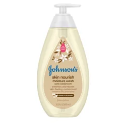 Johnson's Johnson’s Skin Nourishing Moisture Baby Wash, Vanilla and Oat Scents, 20.3 Fl. Oz (600 mL)