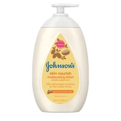 Johnson's Johnson’s Skin Nourishing Moisturizing Baby Lotion, Shea & Cocoa Butter Scents, 16.9 Fl. Oz (500 mL)
