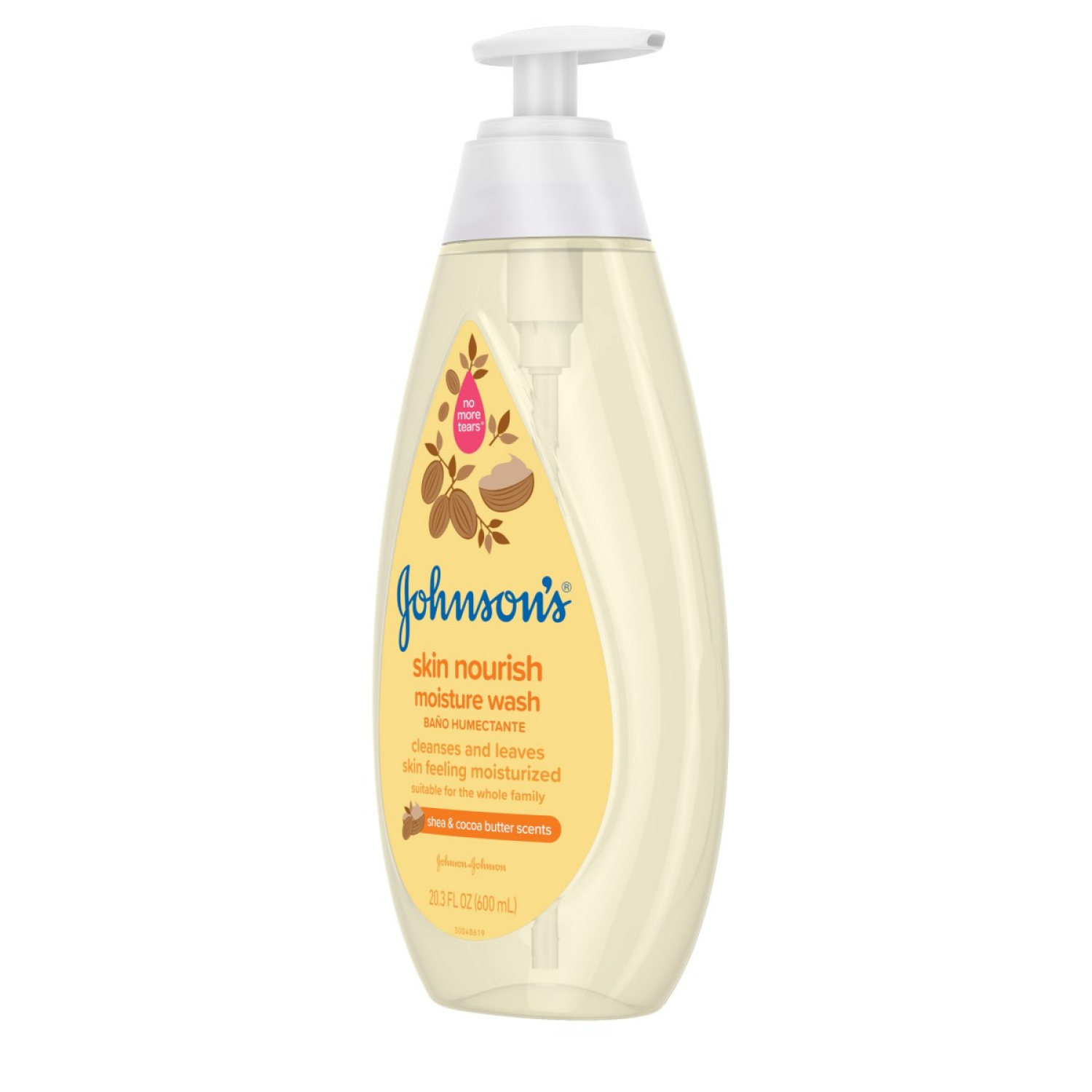 slide 6 of 6, Johnson's Johnson’s Skin Nourish Moisture Baby Wash, Shea & Cocoa Butter Scents, 20.3 Fl. Oz (600 mL), 20.3 fl oz