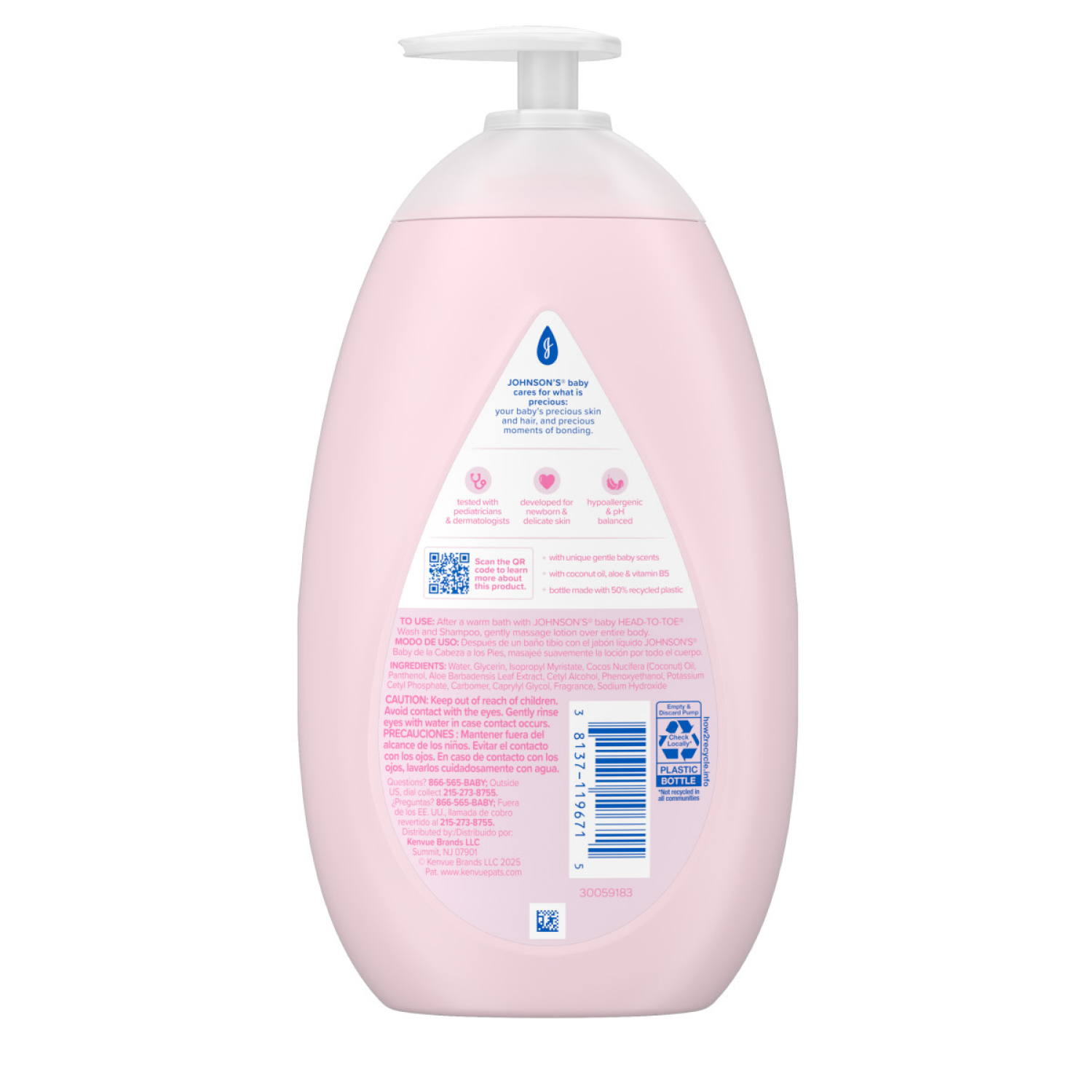 slide 6 of 8, Johnson's Baby Lotion, 27.1 Fl. Oz (800 mL), 27.1 fl oz