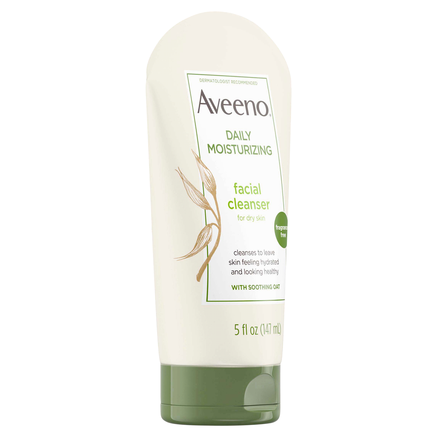 slide 4 of 4, Aveeno Daily Moisturizing Facial Cleanser with Soothing Oat, 5 Fl. Oz, 5 fl oz
