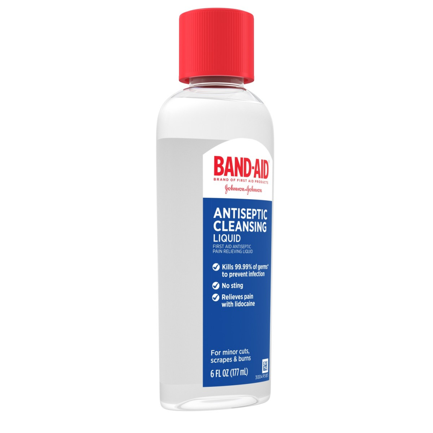 slide 4 of 4, BAND-AIDBrand Pain Relieving Antiseptic Cleansing Liquid, 6 fl. Oz, 6 fl oz